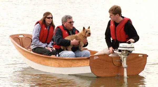 Barco com motor de baixa potência