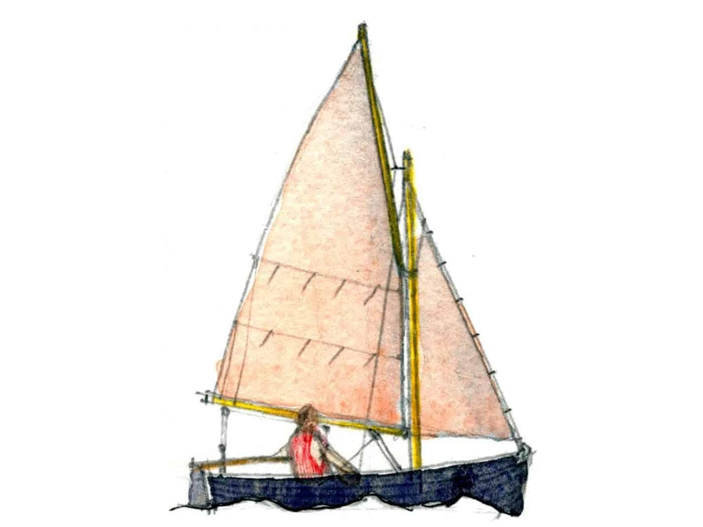Armação Gunter Sloop (Main/Gunter rig + Jib/Gunter)
